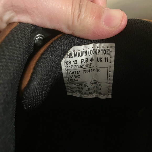 Brunt Marin (Comp Toe) Waterproof Safety Toe Wedge Work Boot - Slip size 12 - Picture 9 of 9